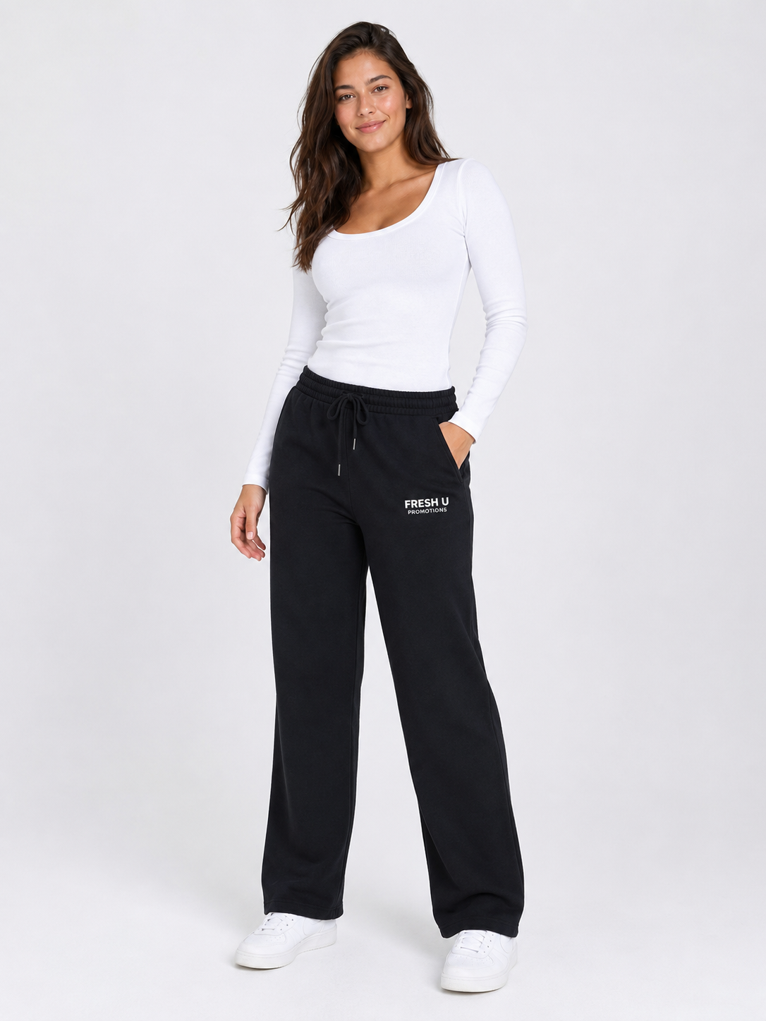 Open Bottom Sweatpants