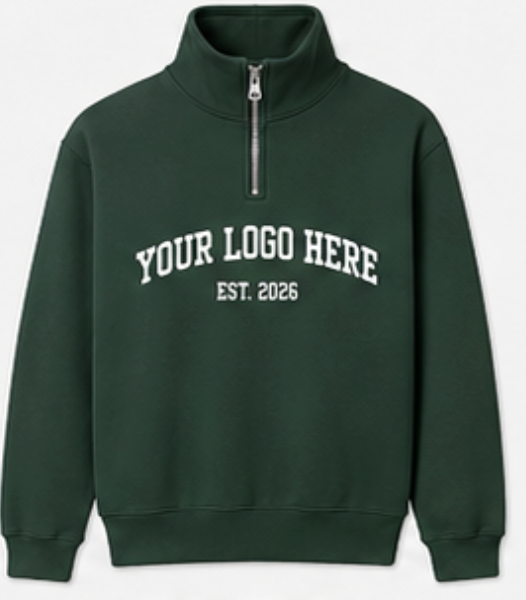 Fleece Quarter Zip Sweatshirt