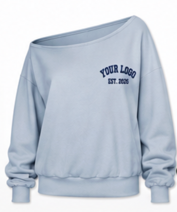 Off-Shoulder Sweatshirt