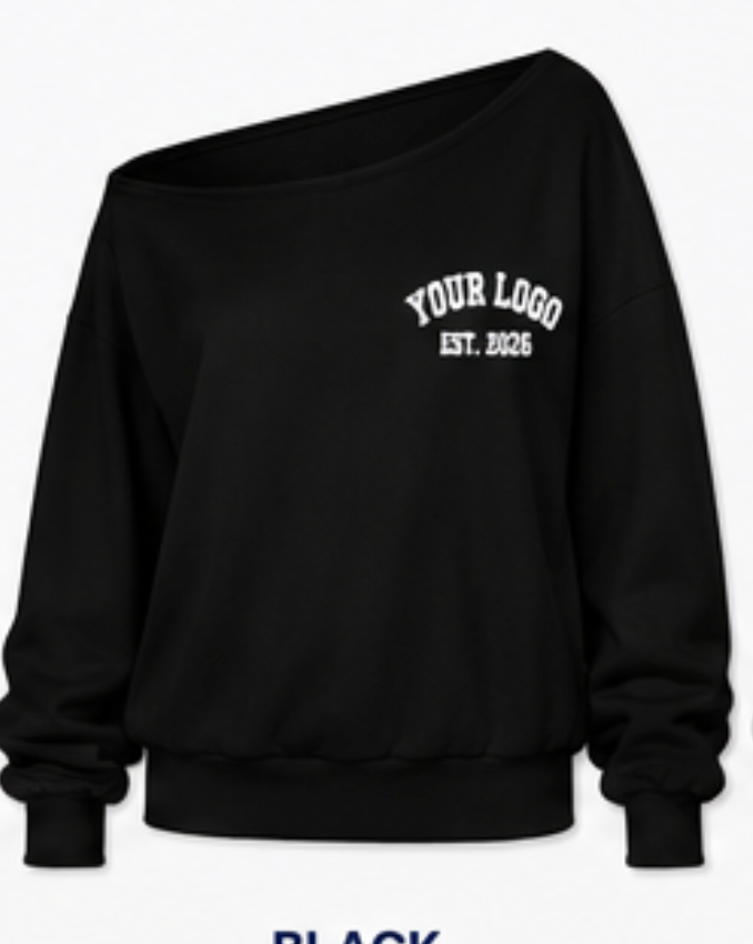 Off-Shoulder Sweatshirt