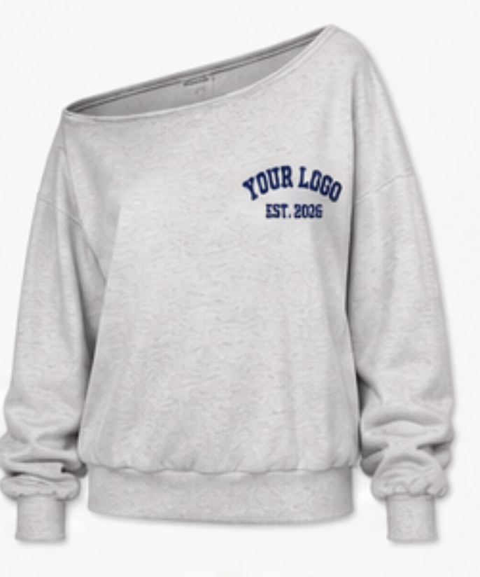 Off-Shoulder Sweatshirt