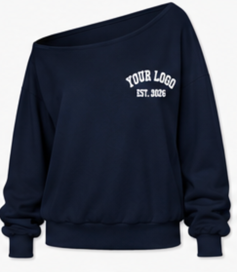 Off-Shoulder Sweatshirt