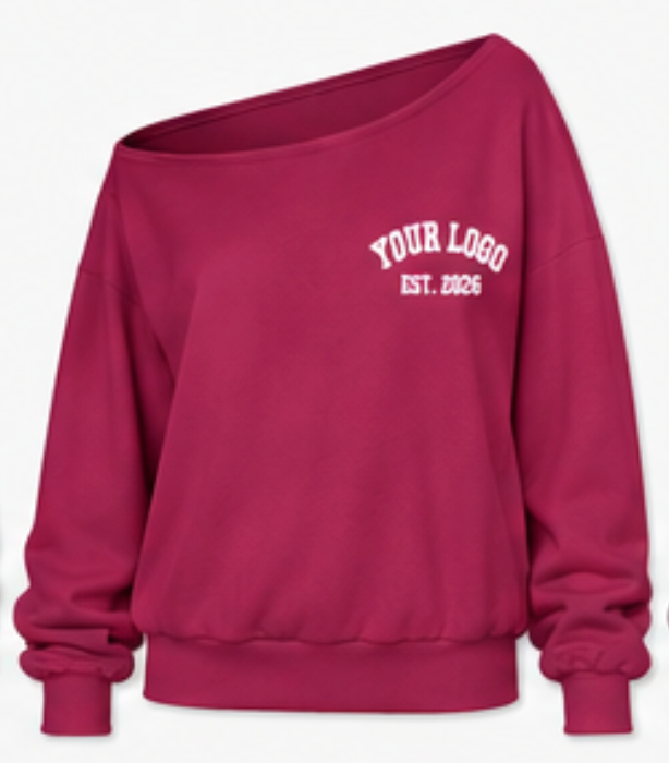 Off-Shoulder Sweatshirt