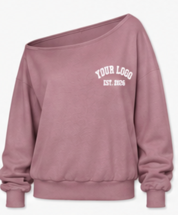 Off-Shoulder Sweatshirt